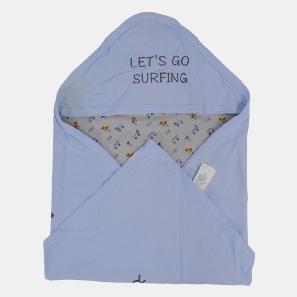 Let's Go Surfing Baby Blanket