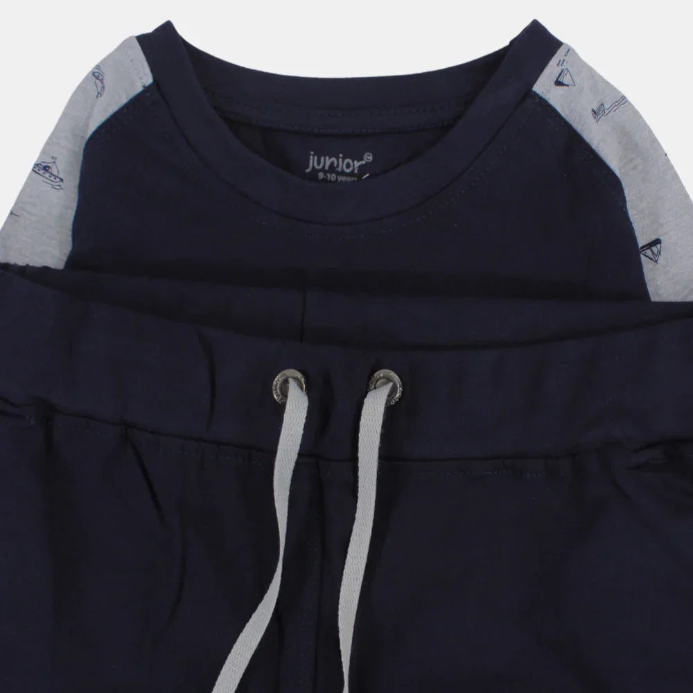 Boys Pajama – Navy "Sail and Sea"