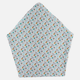 Cotton Baby Blanket  – White/Green Printed
