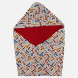 Cotton Baby Blanket – Beige with Cars Print