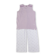 Girls Cotton Sleeveless Pajama – Dusty Pink