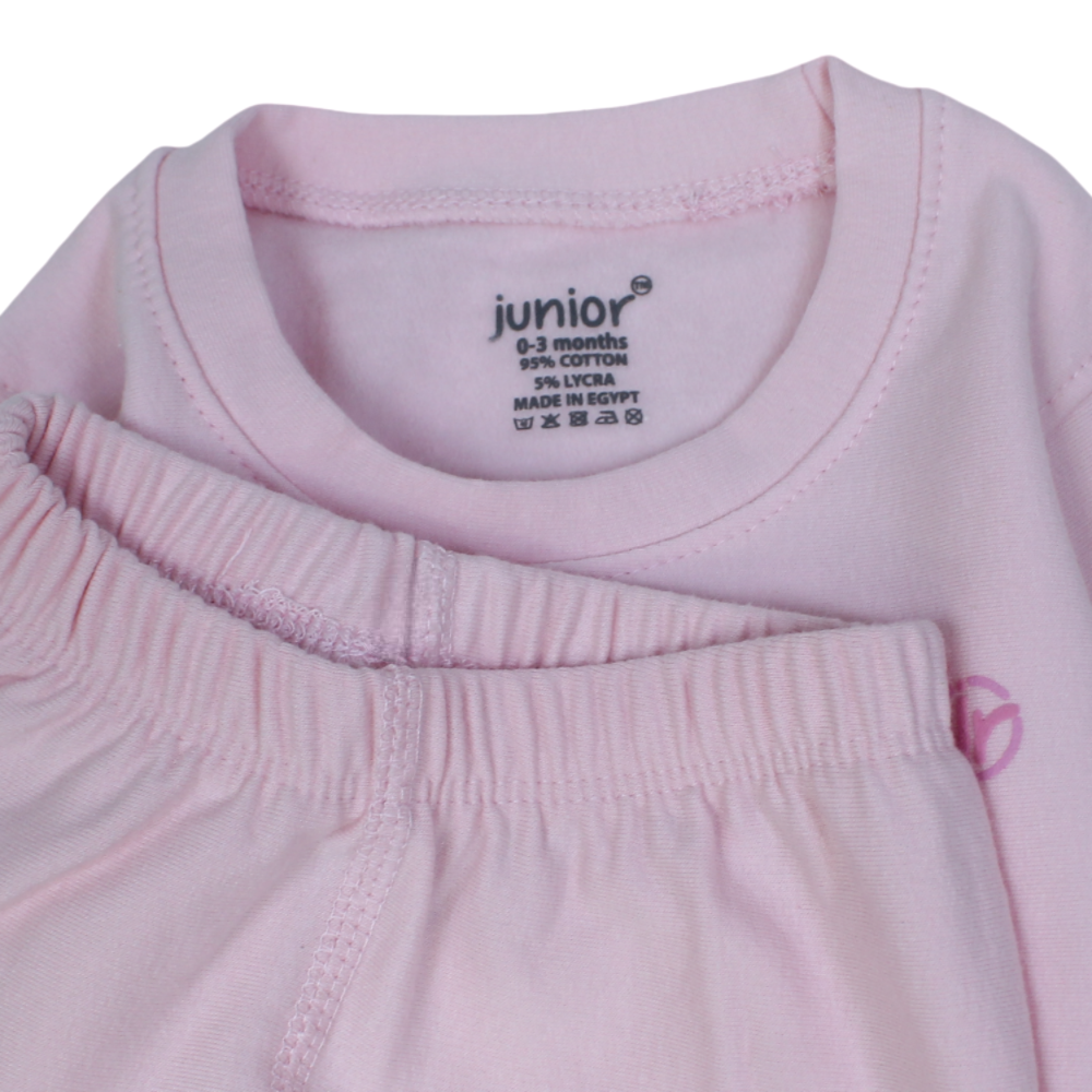 Baby Girls Cotton Thermal Set – Pink