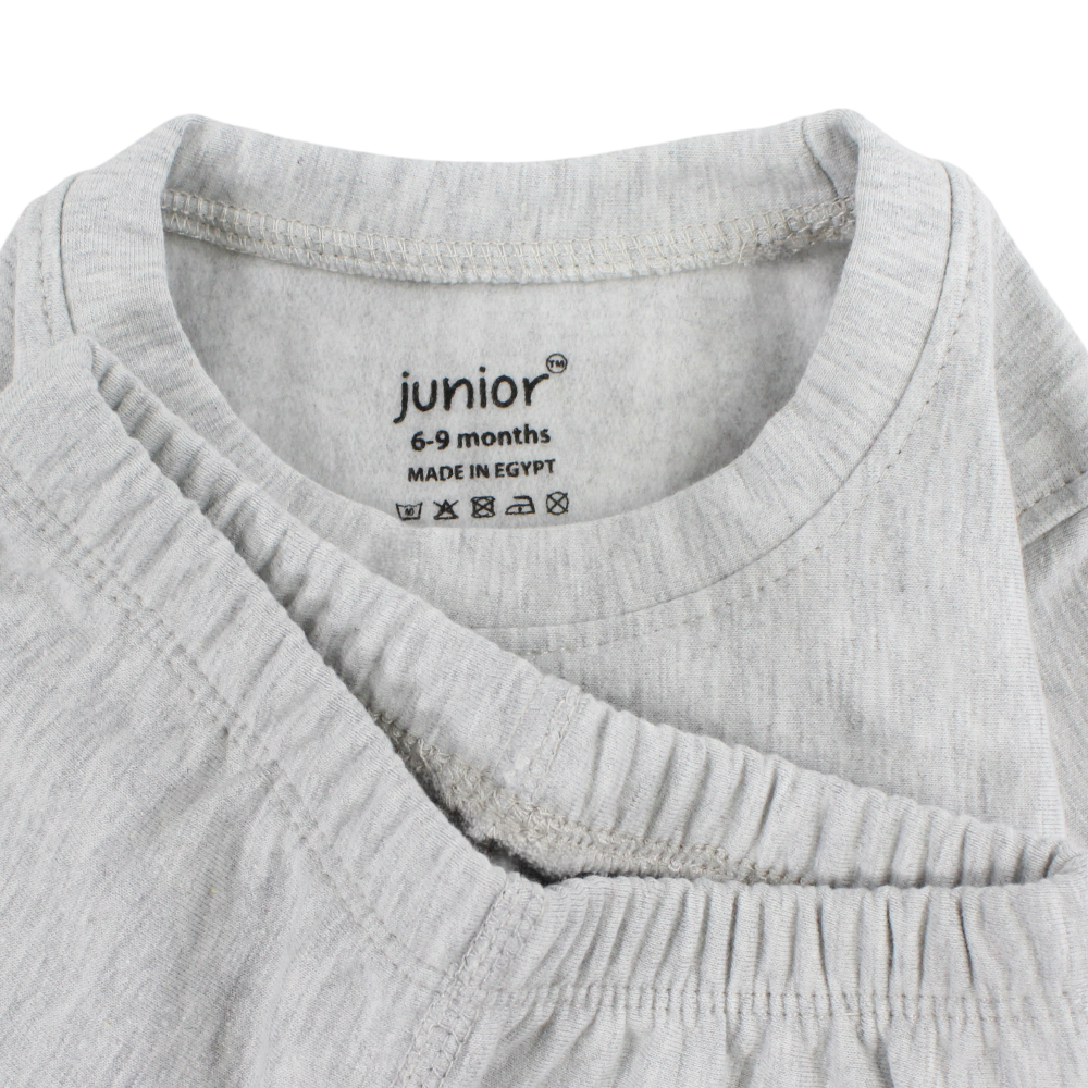 Unisex Baby Cotton Thermal Set – Grey