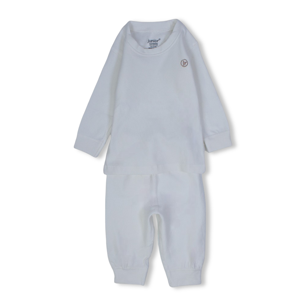 Unisex Baby Cotton Thermal Set – Off-White - Clothing - Junior