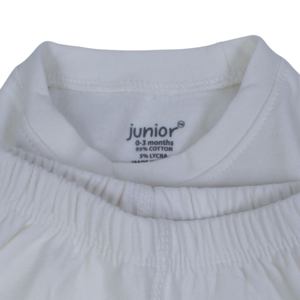 Unisex Baby Cotton Thermal Set – Off-White