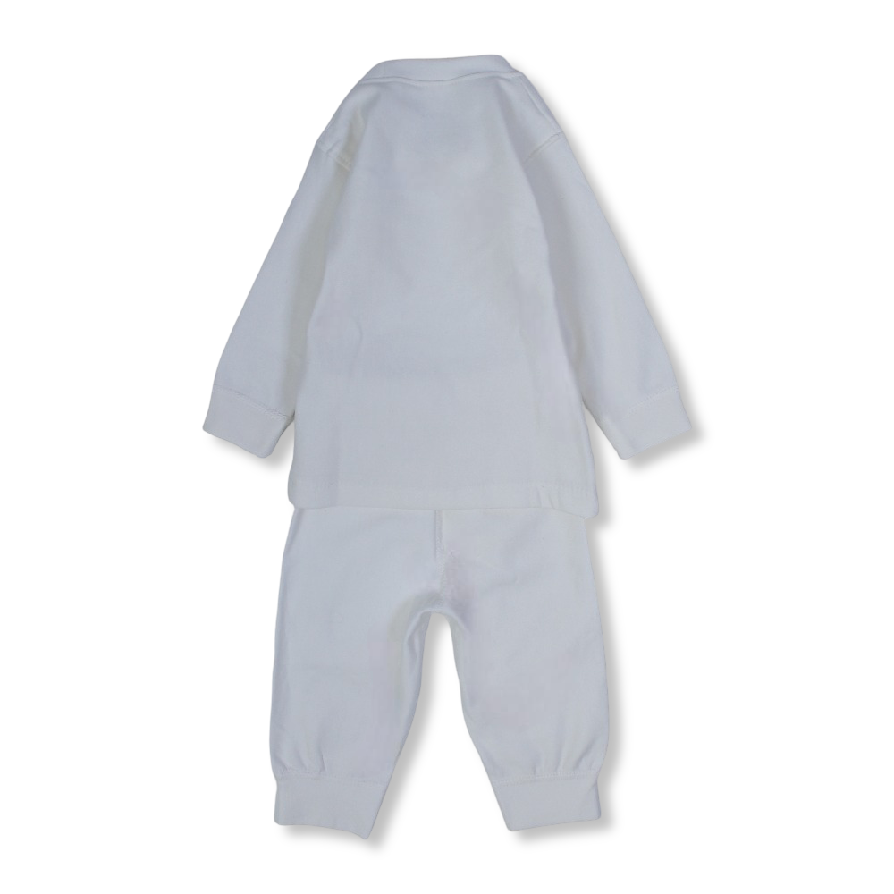Unisex Baby Cotton Thermal Set – Off-White