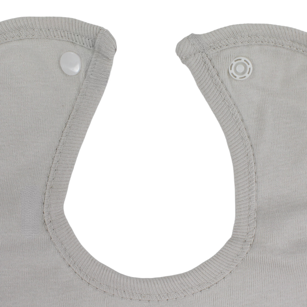 Cotton Baby Bib – Beige with Barbie Print