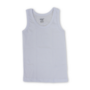 Boys Cotton Sleeveless Undershirt – White