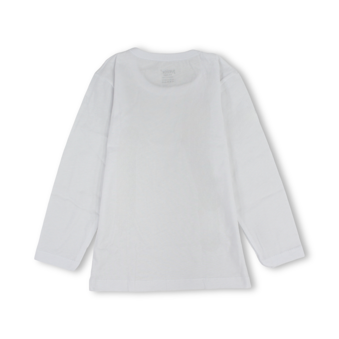 Girls Cotton Long-Sleeved Undershirt – White