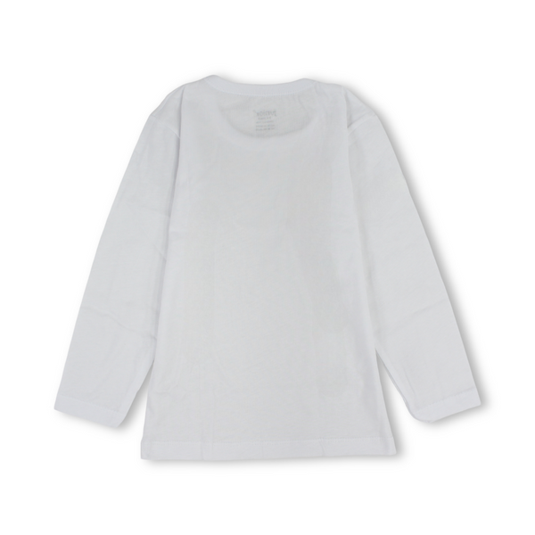 Girls Cotton Long-Sleeved Undershirt – White