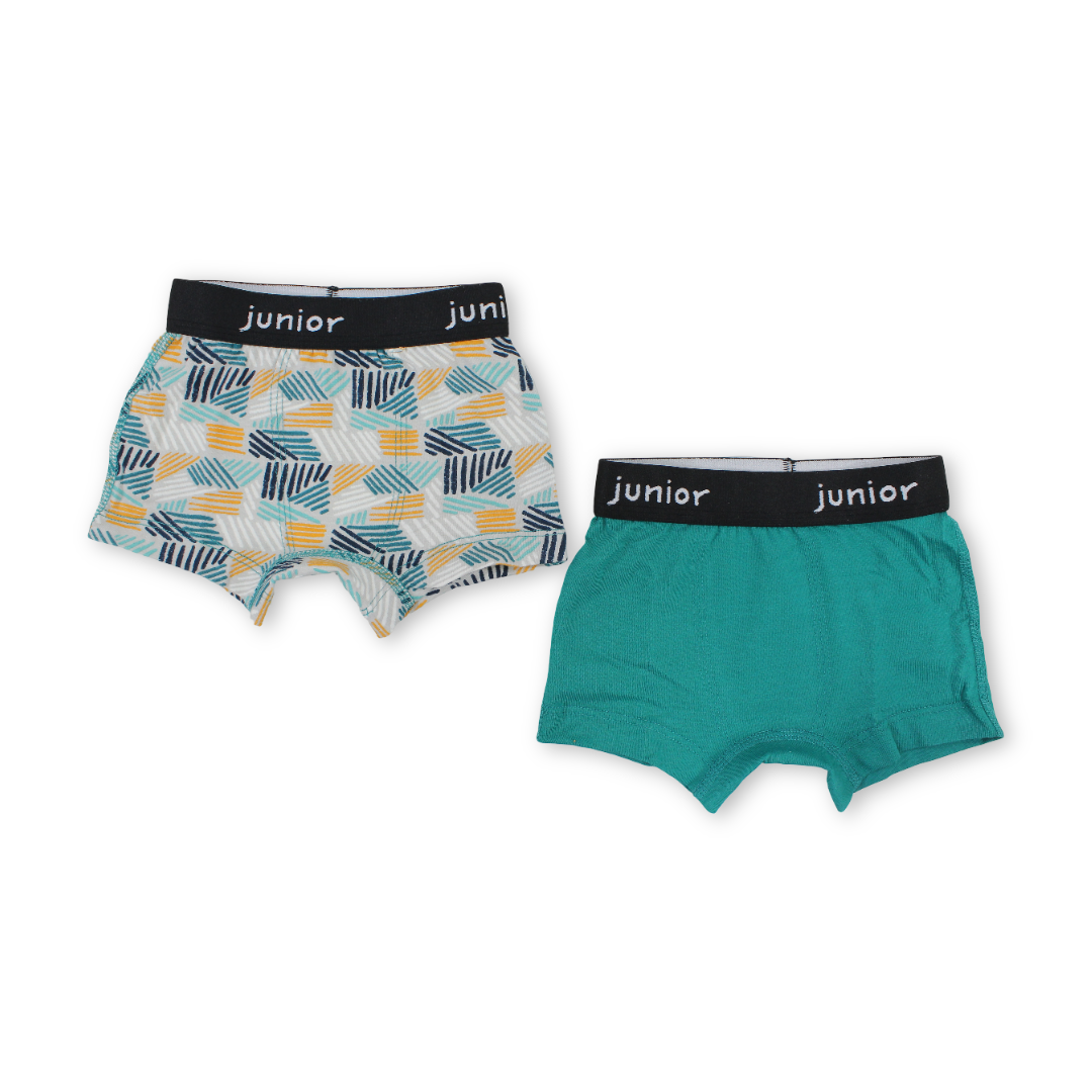 Boys Cotton Boxer Shorts Multicolor – Pack Of 2