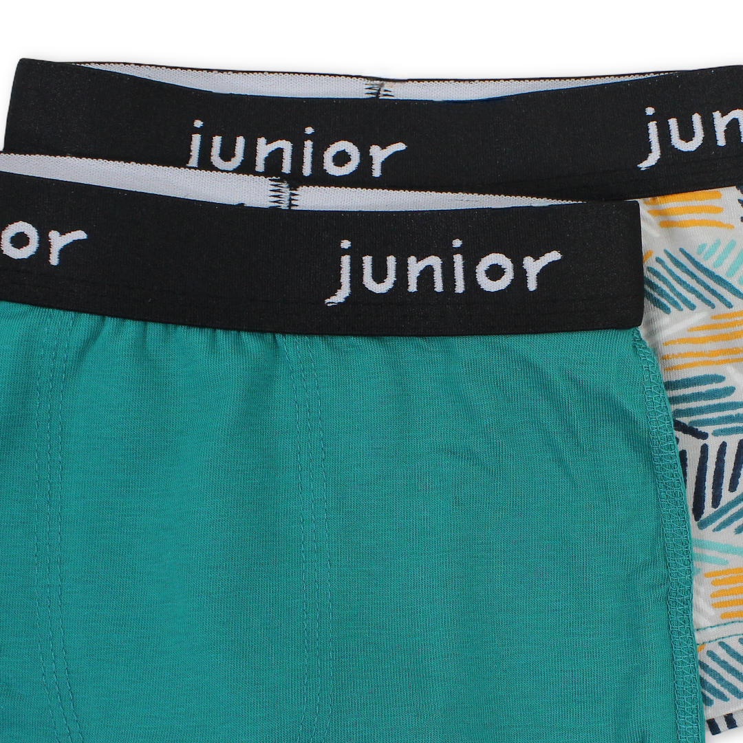Boys Cotton Boxer Shorts Multicolor – Pack Of 2