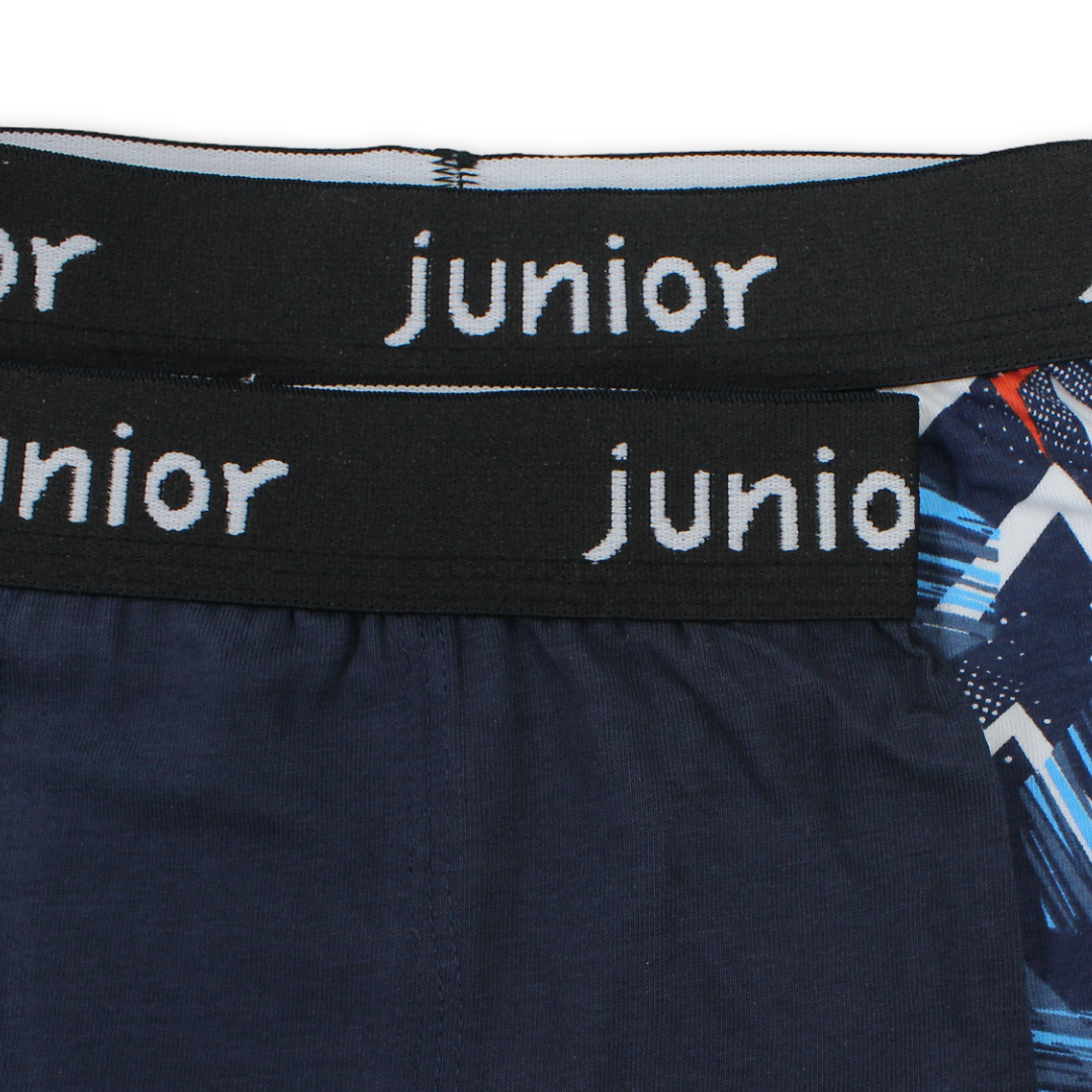 Boys Cotton Boxer Shorts Multicolor – Pack Of 2