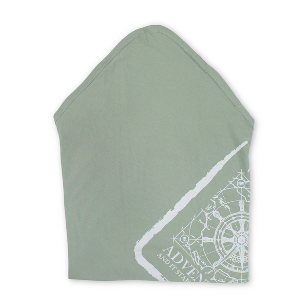 Cotton Baby Blanket – Grey & Pestage with "Get List" Print