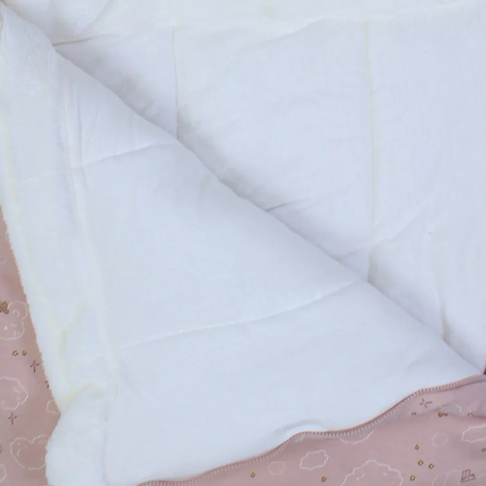 Baby Girls Baby Sleeping Bag – Pink with "Sleepy Girl" Design