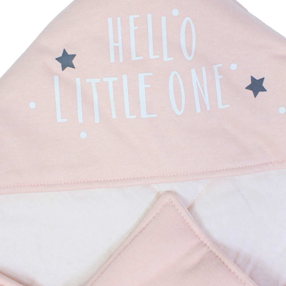 Cotton Baby Blanket – Pink with Elephant Design