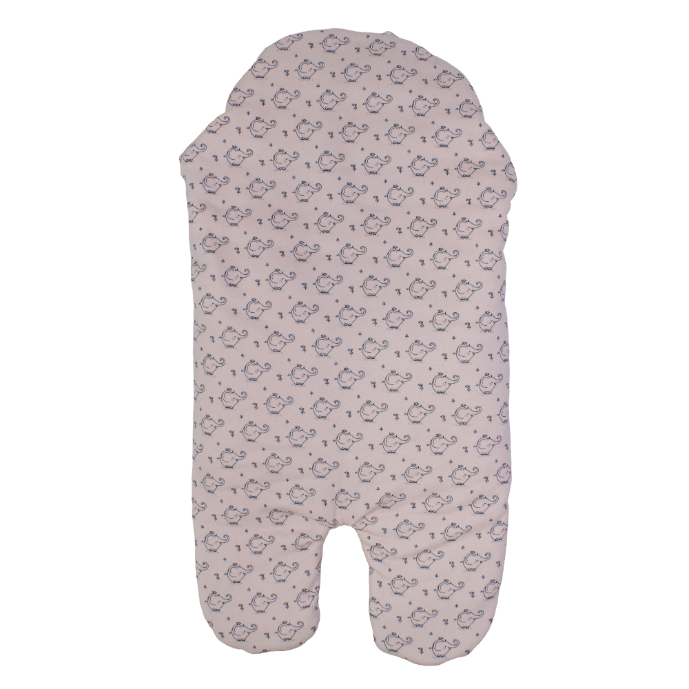 Baby Girls Cotton Swaddle – Pink with Elephant Design