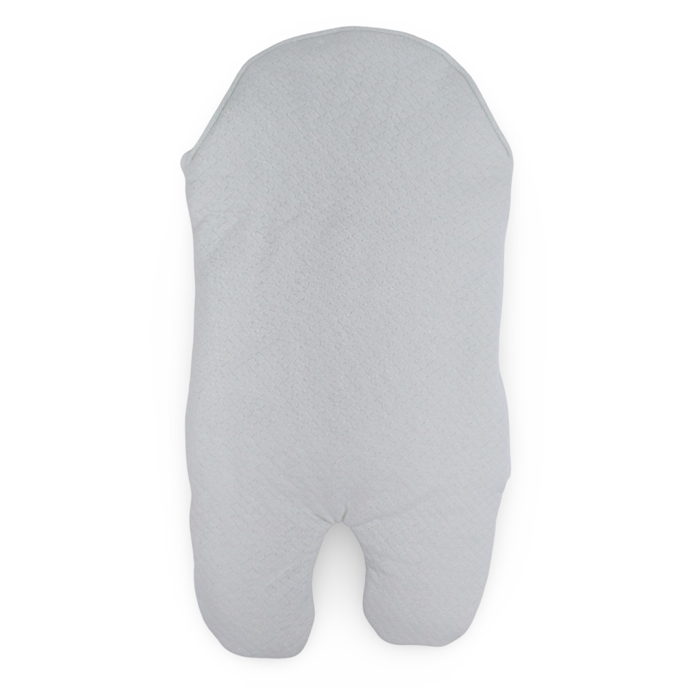 Baby Boys Cotton Swaddle – Aqua with Bear Design