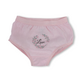 Girls Cotton Pantie – Pink with "Love" Print