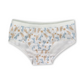 Girls Cotton Pantie – Off-White with Floral Print