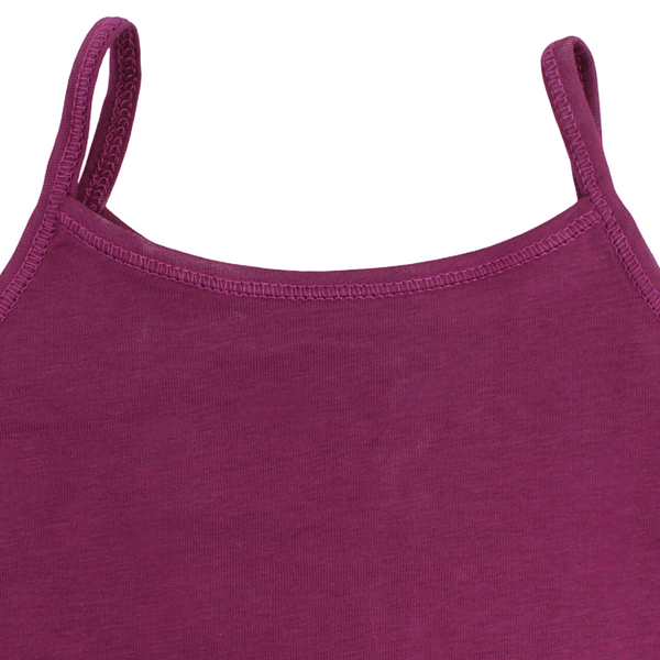 Girls Cotton Sleeveless Undershirt – Burgundy