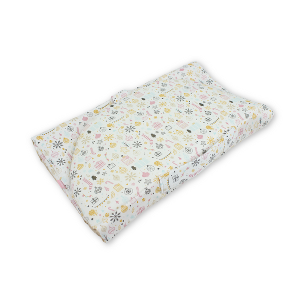 Cotton Mattress Baby – Off-White with Christmas Print