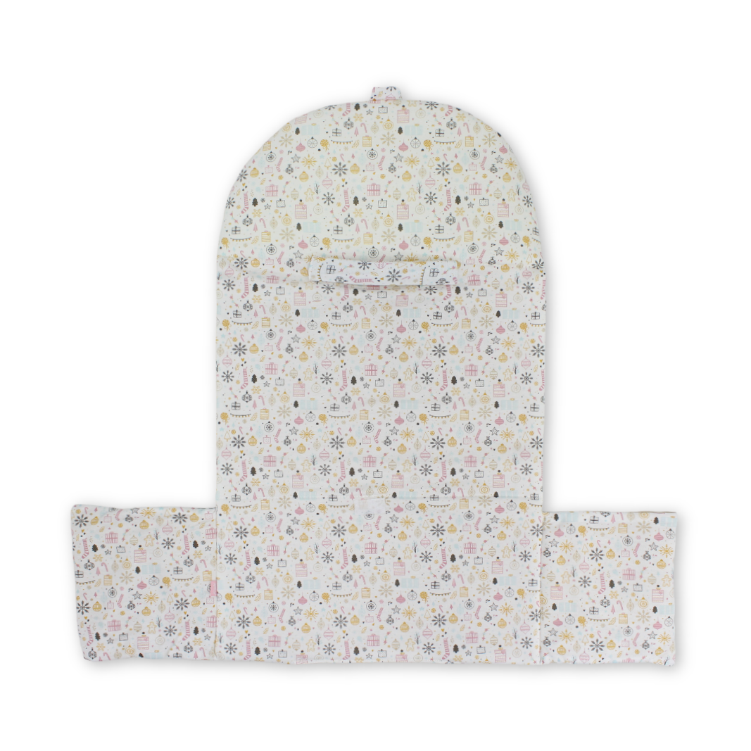 Cotton Mattress Baby – Off-White with Christmas Print - Baby Essentials - Junior