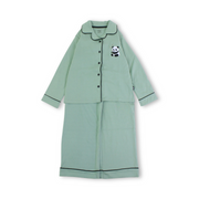Girls Cotton Pajama – Mint with Panda Print