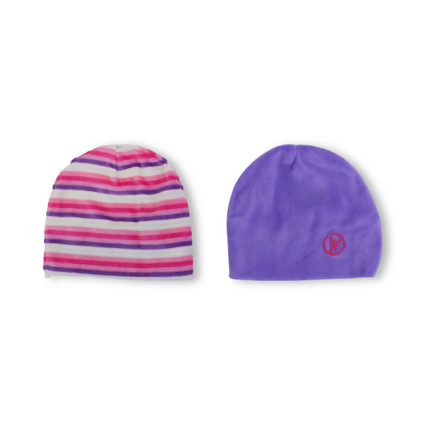 Baby Girls Velvet Beanie (Pack Of 2)