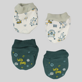 Skating Dogs Baby Mittens (Pack Of 2)