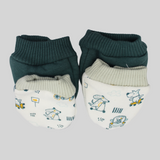 Skating Dogs Baby Mittens (Pack Of 2)