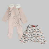 Sleepy Cats Long-Sleeved Baby Footie + Jacket