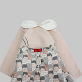 Sleepy Cats Long-Sleeved Baby Footie + Jacket