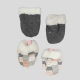 Sleepy Cats Baby Mittens (Pack Of 2)