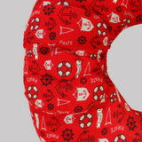 Red Nautical Nursing Pillow