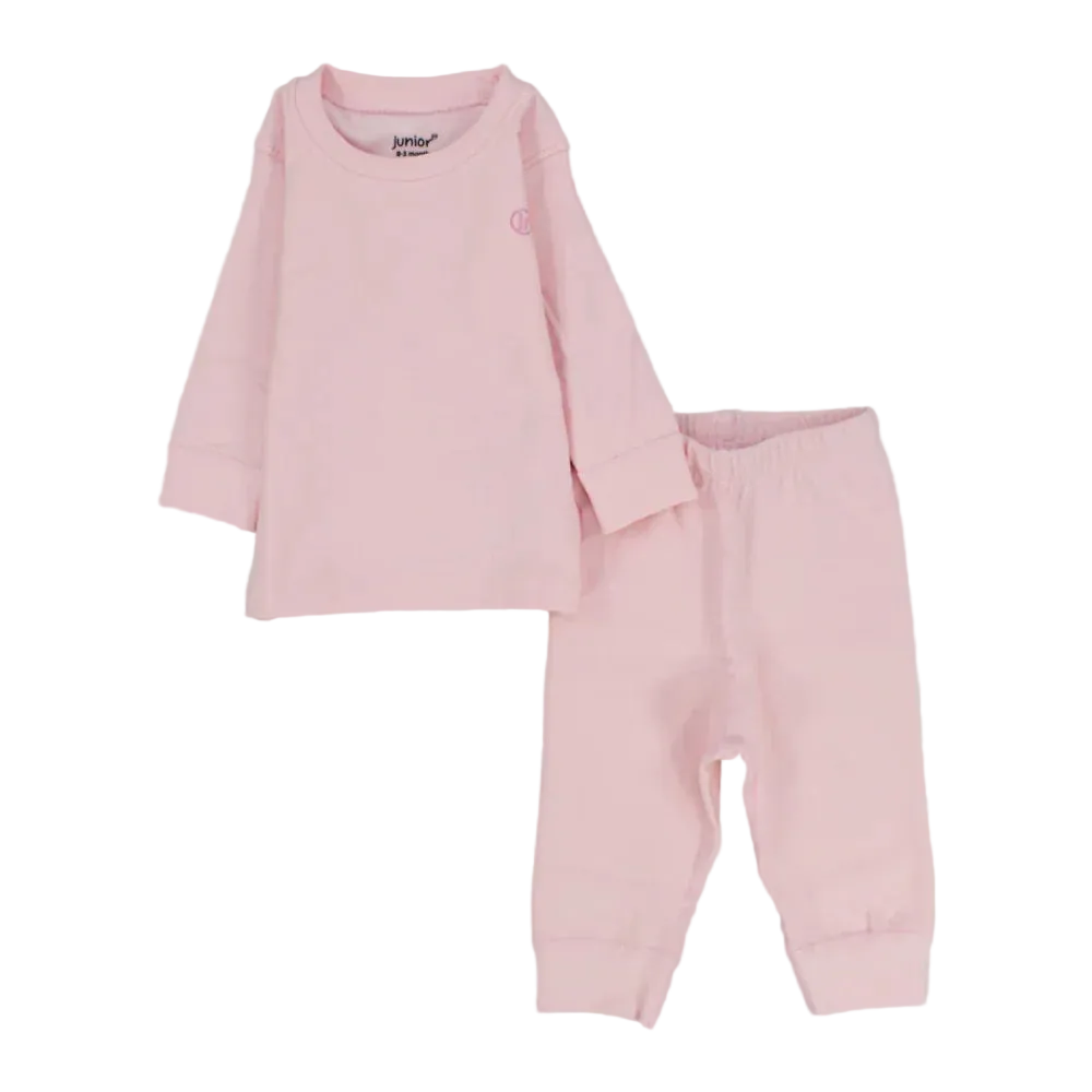 Baby Girls Cotton Thermal Set – Pink