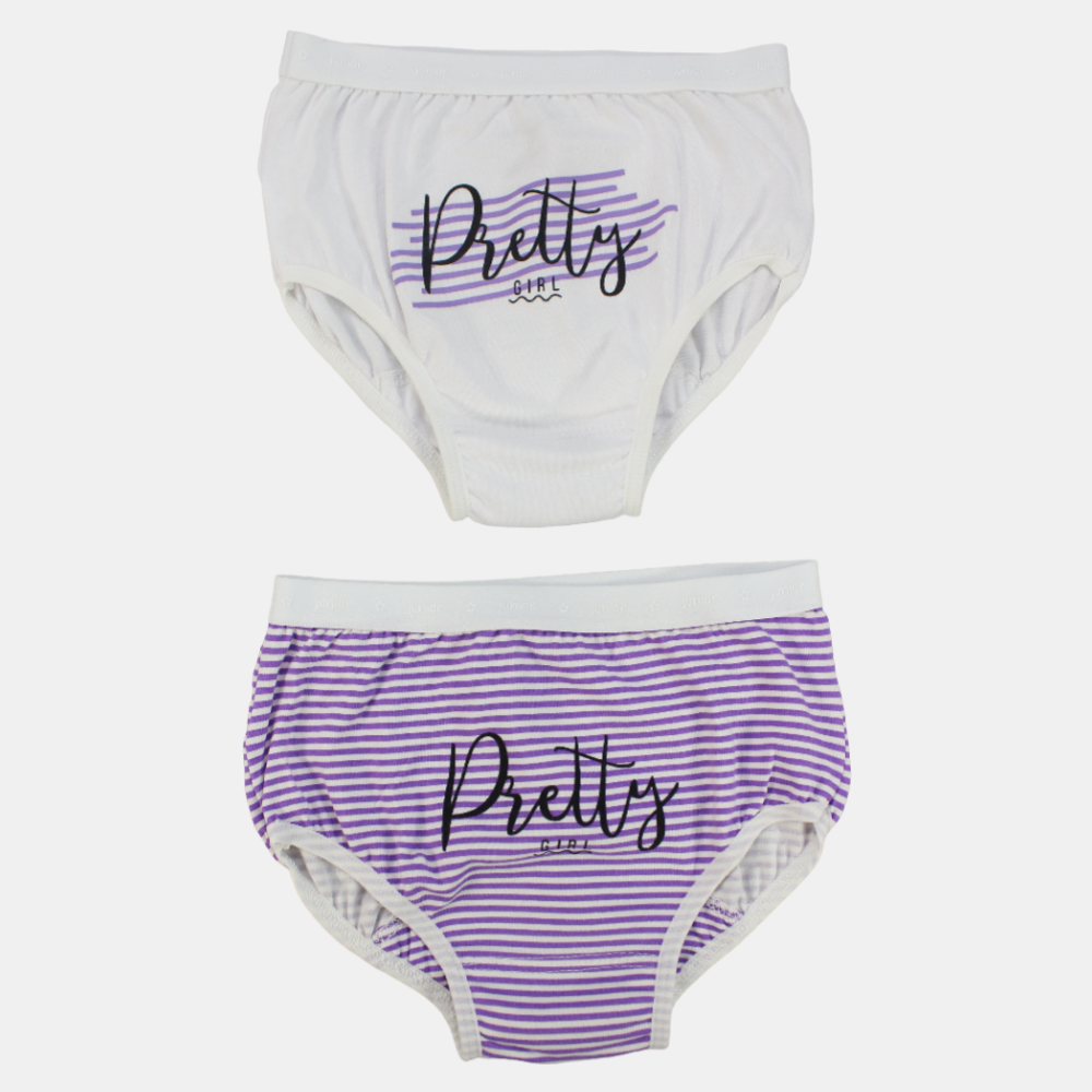 Girls Cotton Panties (Pack of 2)