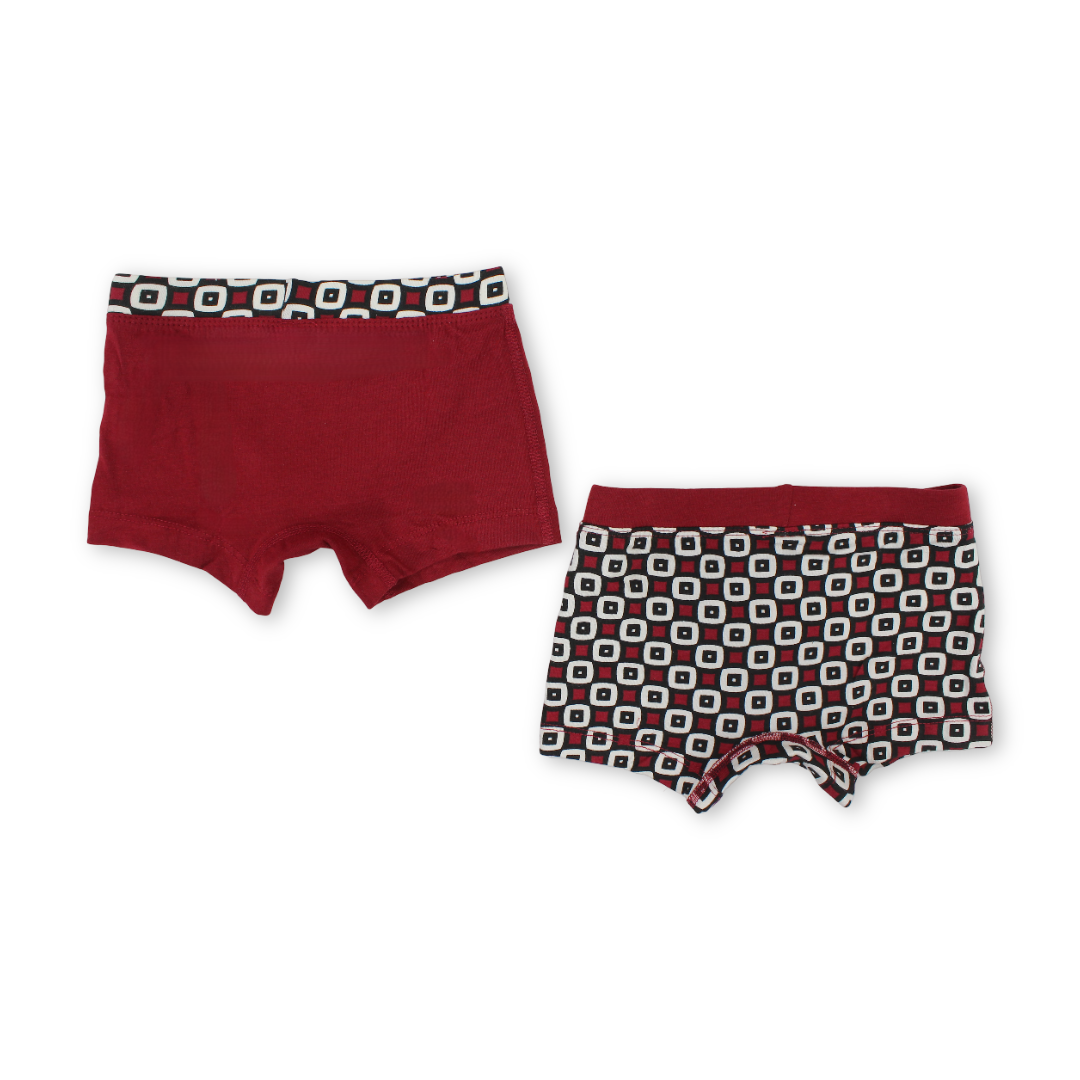 Boys Cotton Boxer Shorts – Pack of 2