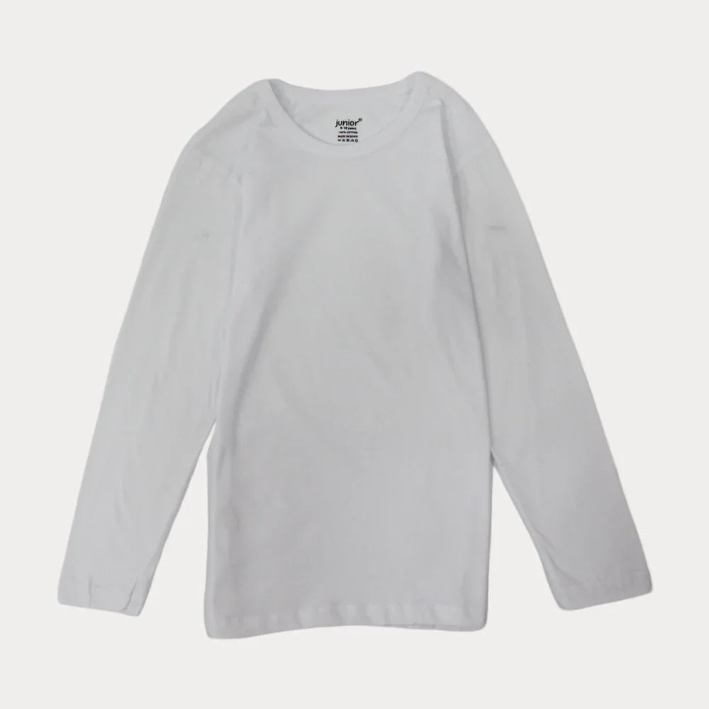 White Long-Sleeved Undershirt - Clothing - Junior