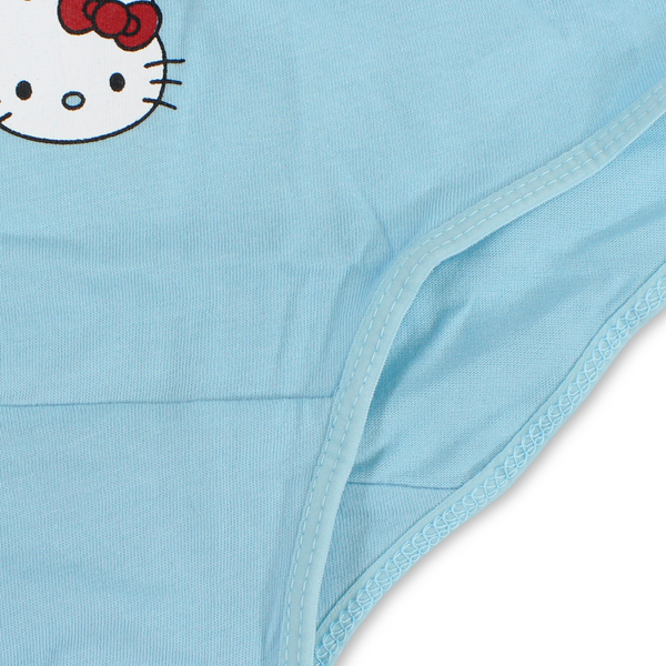 Girls Cotton Pantie – Aqua with Hello Kitty Print