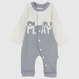 "Play" Long-Sleeved Footless Onesie