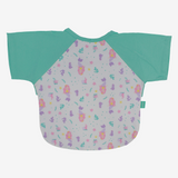 Baby Cotton Bib – Off-White with Mermaid Design