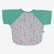 Baby Cotton Bib – Off-White with Mermaid Design