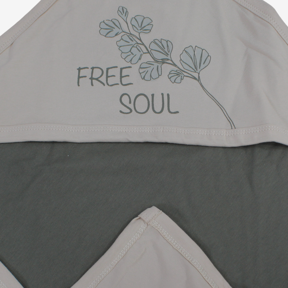 Baby Girls Cotton Blanket – Beige "Free Soul” Design