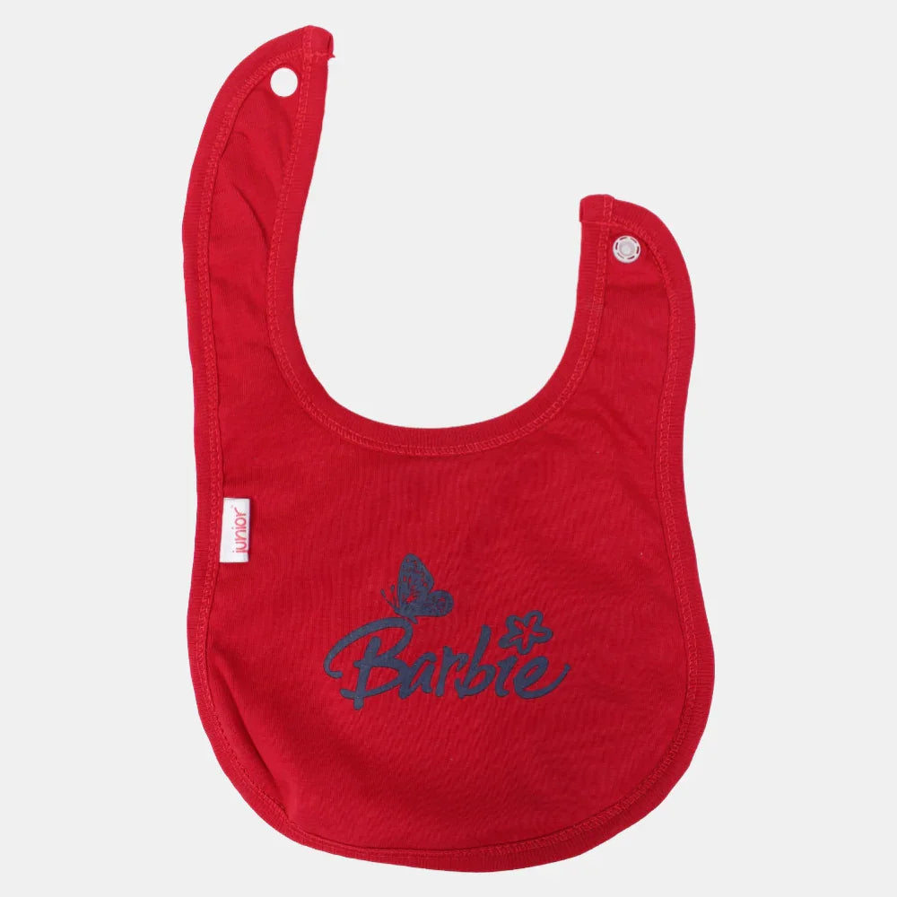 Baby Cotton Bib – Red