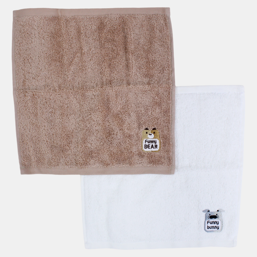 Funny Bear/Bunny Burp Cloth (Pack of 2)