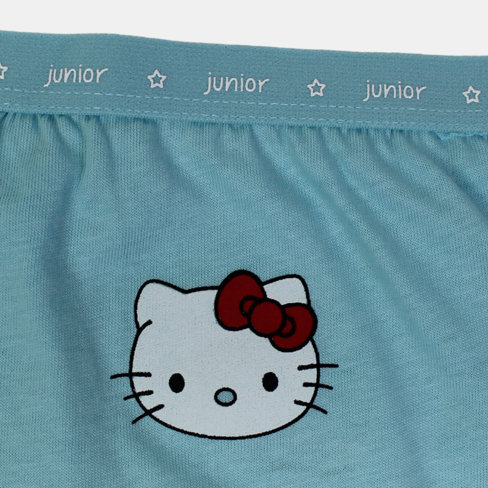 Cotton Panties – Light Blue with Hello Kitty Design