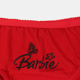 Barbie Girls' Cotton Panties – Red