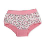 Girls Cotton Panties – Pink Floral Design