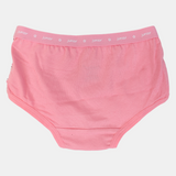 Girls' Cotton Panties – Pink Floral Design